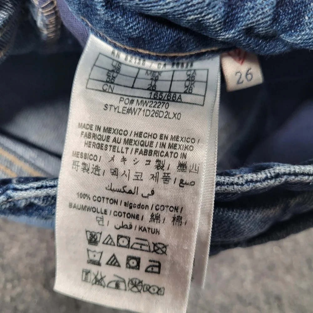 Guess Medium Blue High-Rise Denim Shorts - Picture 9 of 9